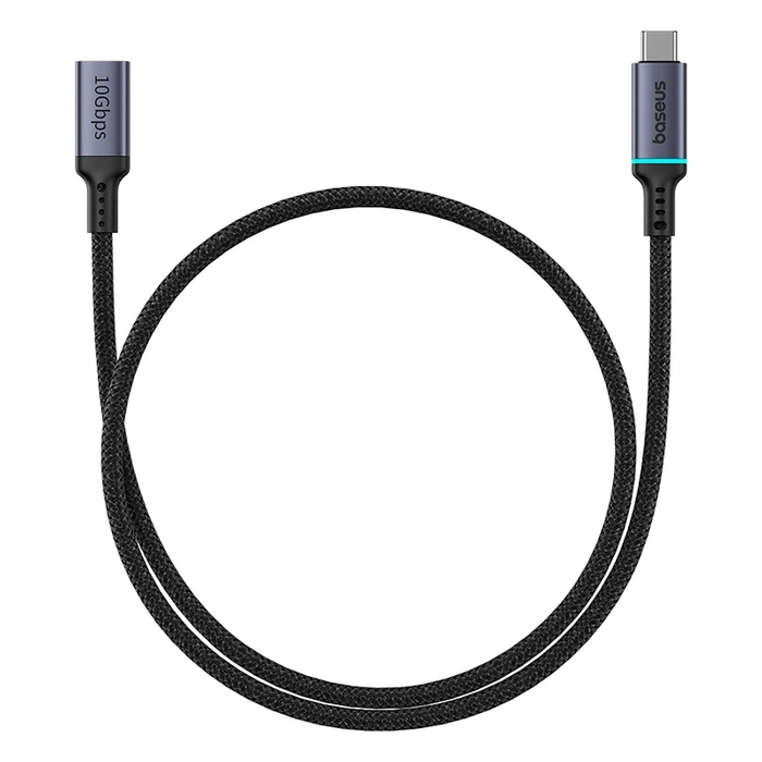 Baseus B0063370C111-00 USB-C – USB-C-Kabel 4K 60 Hz 100 W 5 A 10 Gbit/s 0,5 m – Schwarz