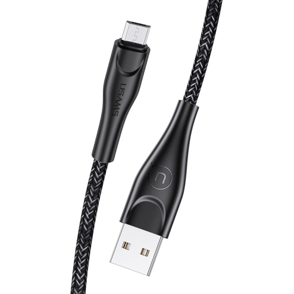 Kabel Opletený USAMS MicroUSB 2m 2A US-SJ396 Black