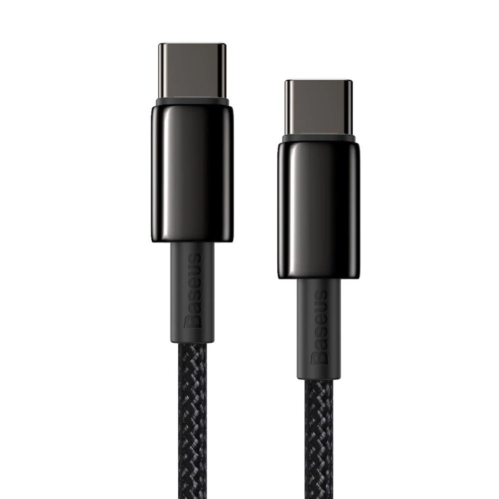 Baseus CATWJ-A01 USB-C - USB-C PD QC cable 100W 5A 480Mb/s 2m - black