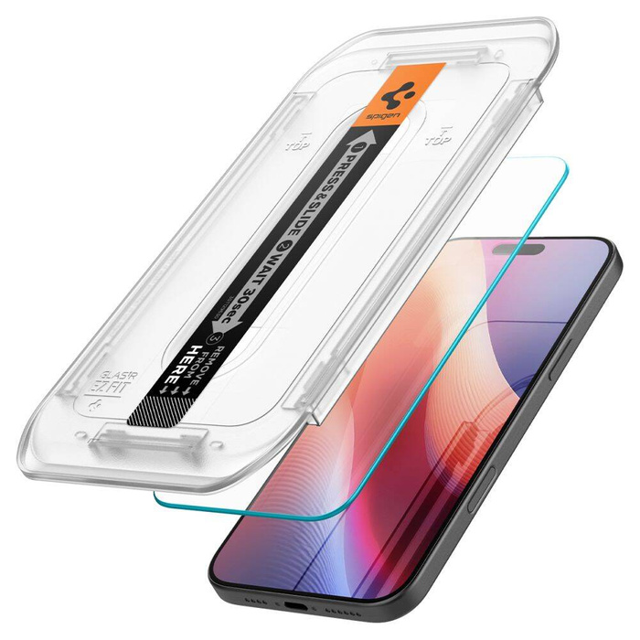 Vetro temperato Spigen IPhone GLAS.TR "EZ FIT" 16 PRO CLEAR