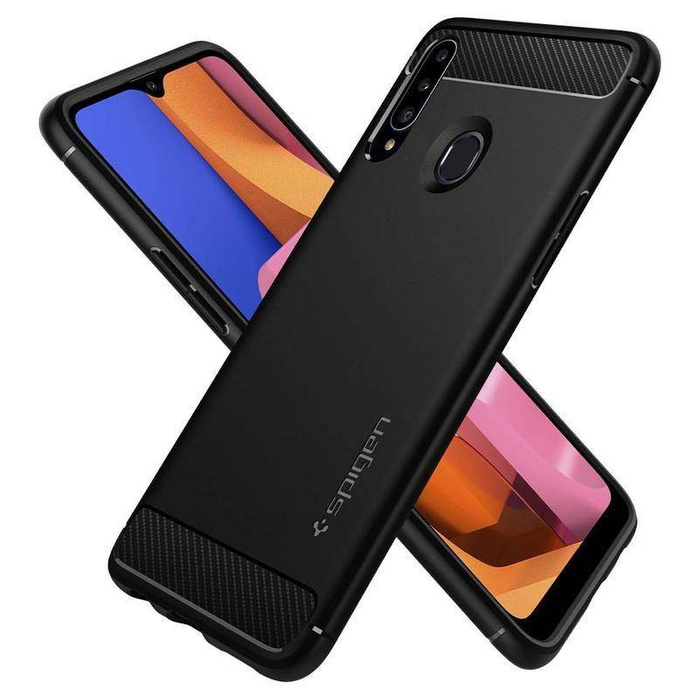 Coque Spigen Rugged Armor Samsung Galaxy A20s Noir mat