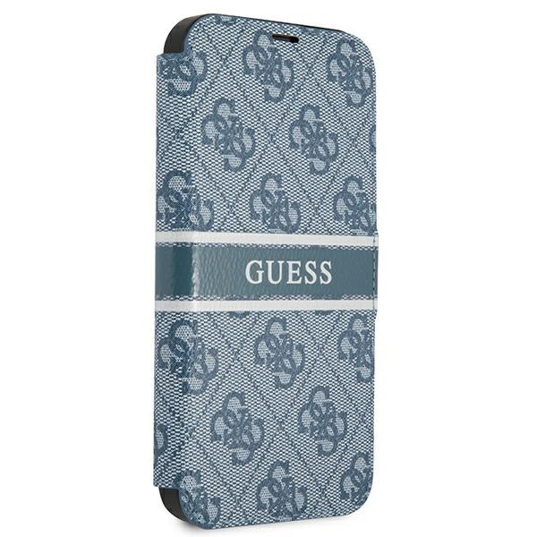 Funda GUESS Apple iPhone 13 Mini Book 4G Stripe Blue Case
