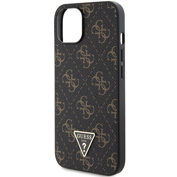Etui Guess GUHCP15MPG4GPK iPhone 15 Plus / 14 Plus 6.7" czarny/black hardcase 4G Triangle Metal Logo Case
