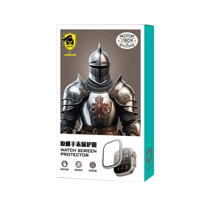 Joyroom JR-IU49 Glass Screen Protector for Apple Watch Ultra 1/2/3 49mm with Titanium Frame