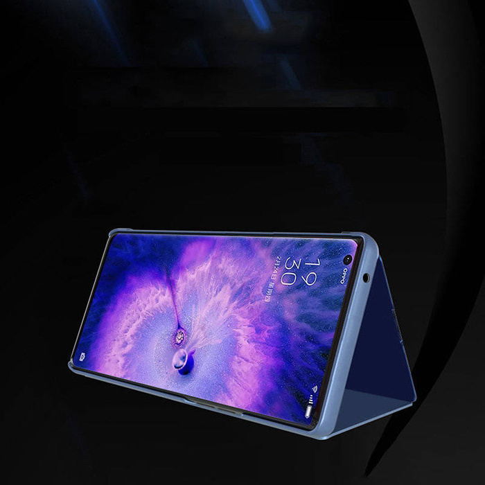 Housse Clear View Case pour Oppo Find X5 Pro housse avec rabat noir