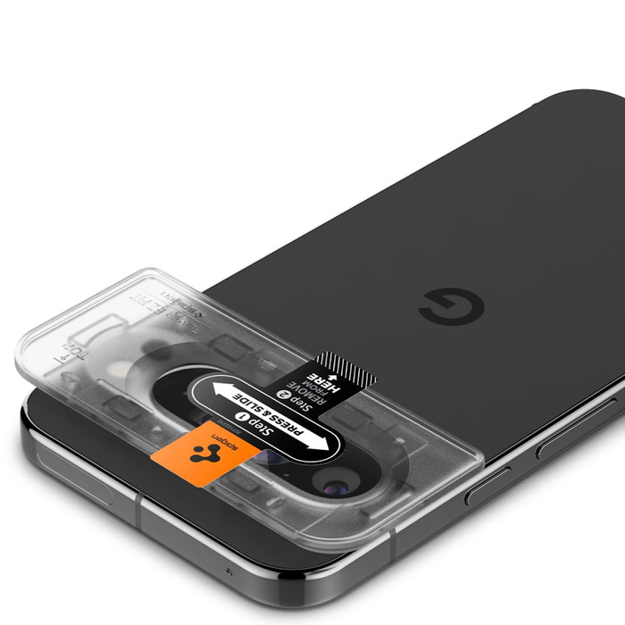 Spigen PROTECTOR DE CÁMARA OPTIK.TR "EZ FIT" PROTECTOR DE CÁMARA 2-PACK GOOGLE PIXEL 9 PRO XL CRYSTAL CLEAR