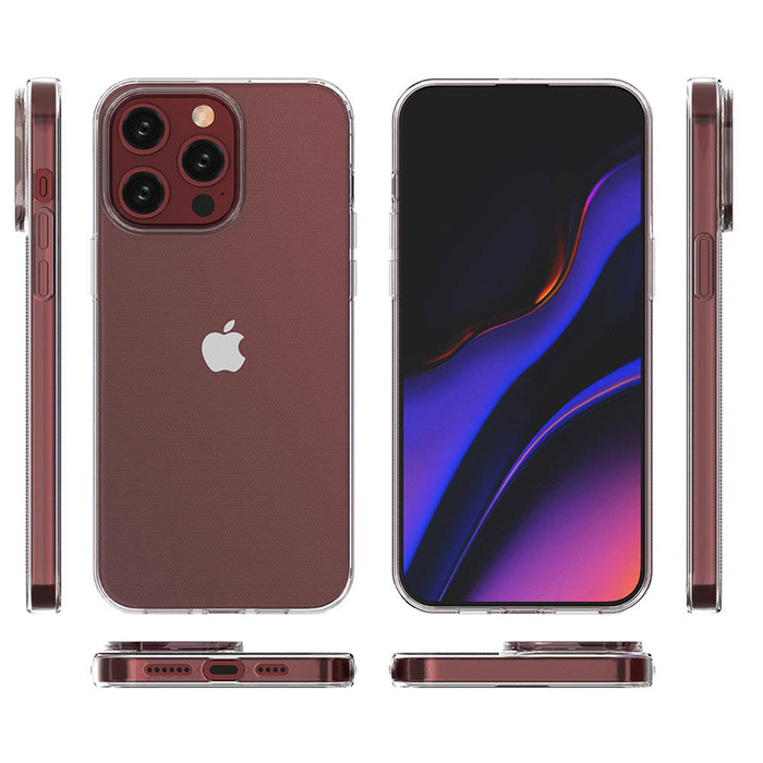 Coque iPhone 15 Pro Max de la série Ultra Clear de couleur transparente