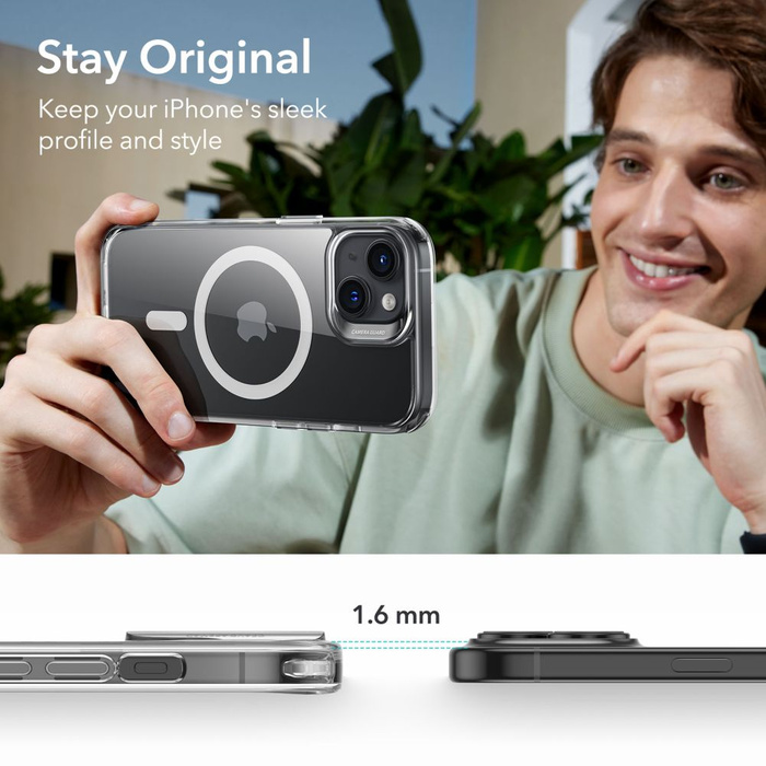 Cover Esr Ch Halolock MagSafe iPhone 15 Clear Case
