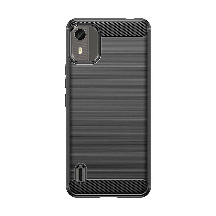 Silikon-Carbon-Hülle für Nokia C12/Nokia C12 Pro/Nokia C12 Plus – Schwarz