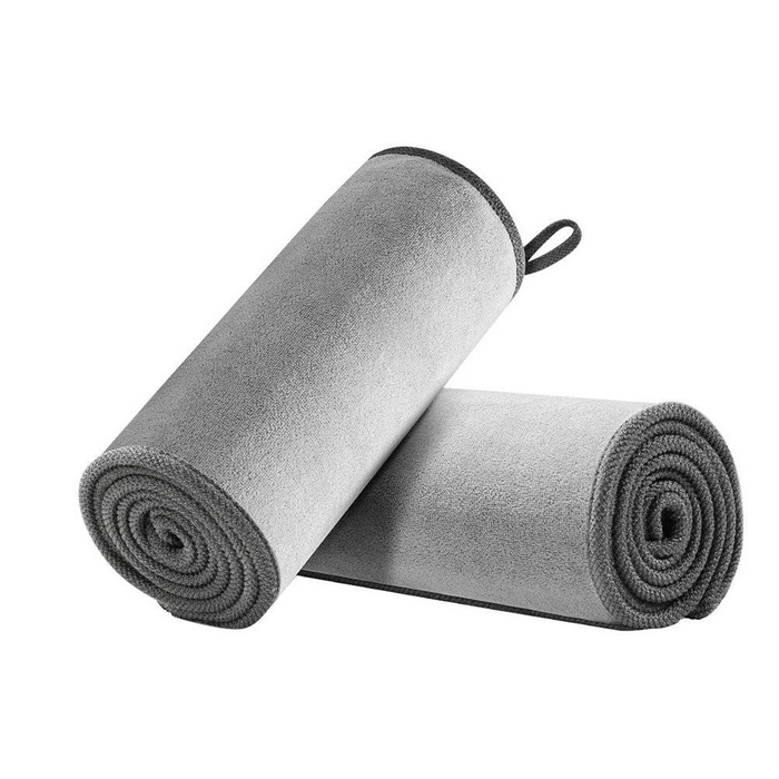 Baseus 2x mikrovláknový ručník na sušení auta mikrovlákno 40 cm x 40 cm šedý (CRXCMJ-0G)