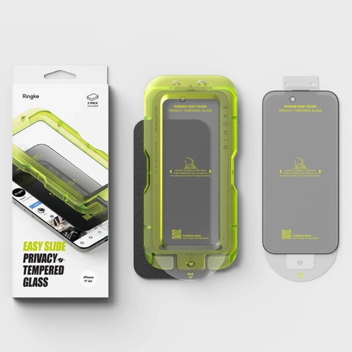 SZKŁO PRYWATYZUJĄCE RINGKE EASY SLIDE 2-PACK IPHONE 17 AIR PRIVACY