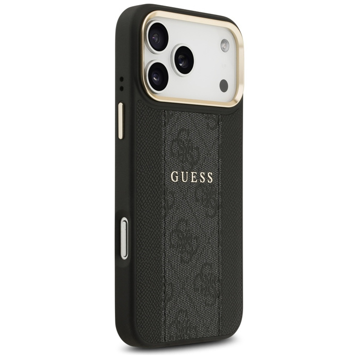 Etui Guess 4G Stripe MagSafe do iPhone   17 Pro Max czarny