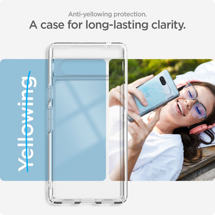 Cover Cover Spigen Ultra Hybrid Clear Case Google Pixel 7A Cristallo Case