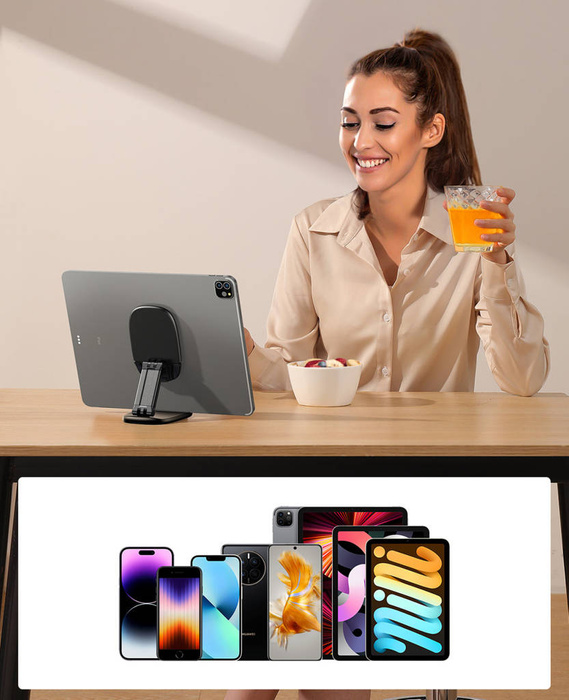 Joyroom JR-ZS371 skládací stojan pro tablet s výškovým nastavením - černý