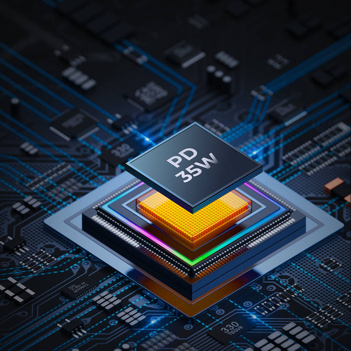 Joyroom car charger 70W with 3 ports: USB, 2 x USB C black (JR-CL26)