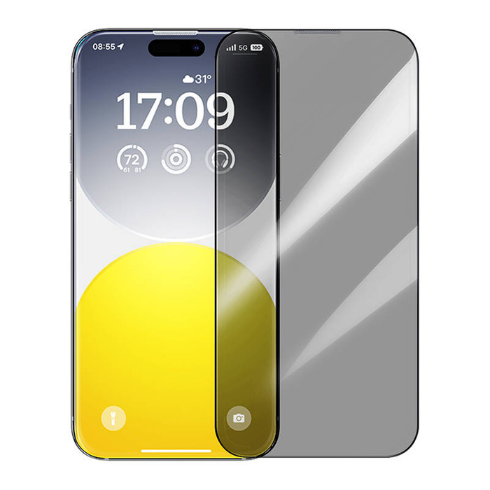 Szkło hartowane prywatyzujące Baseus Diamond iPhone 15