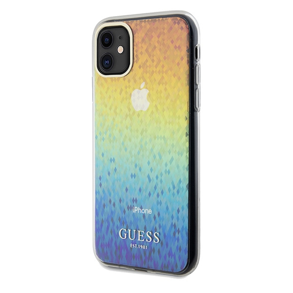 Etui Guess GUHCN61HDECMI iPhone 11 / Xr 6.1" wielokolorowy hardcase IML Faceted Mirror Disco Iridescent Case
