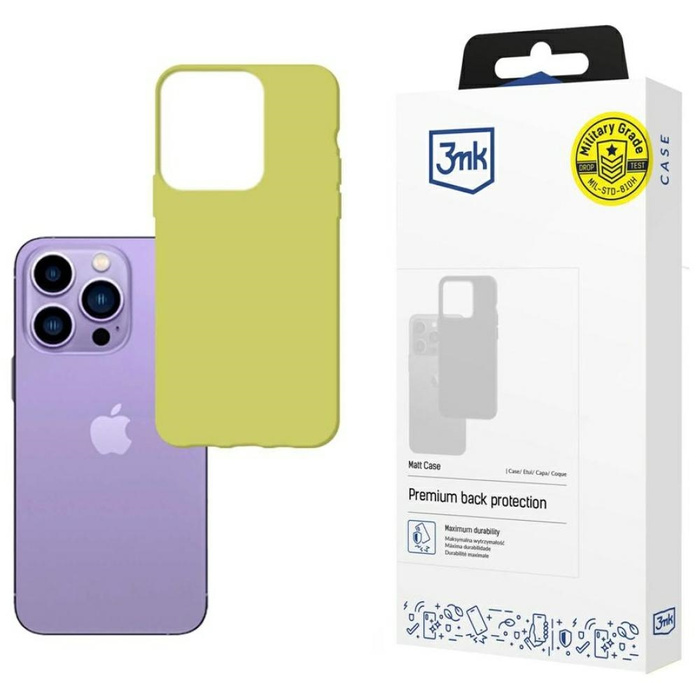 Case 3mk Matt Case iPhone 14 Pro Max 6.7" lime/lime