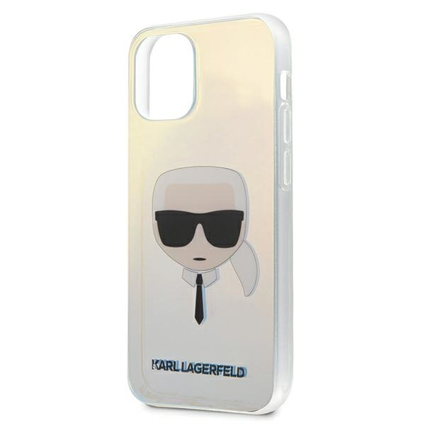 Cover Karl Lagerfeld Apple iPhone 12 Mini Iridescent Karl's Head Opal Case