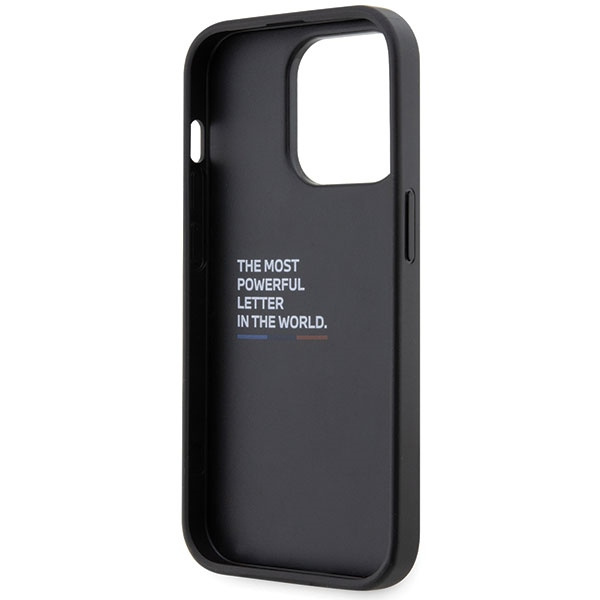 Cover BMW BMHCP14L22GSLK iPhone 14 Pro 6,1" nero/nero durocase Grip Hot Stamp