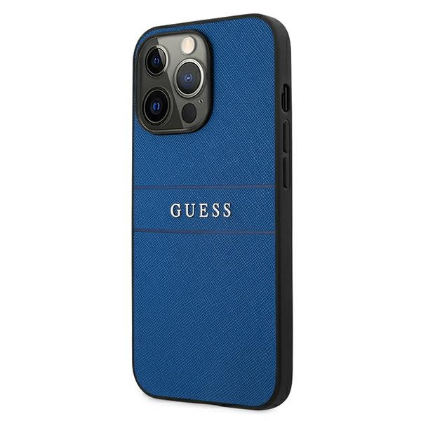 Modré Pouzdro GUESS Apple iPhone 13 13 Pro Case Strap