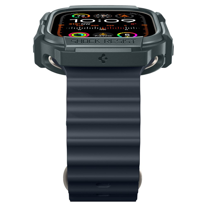 Coque Spigen Rugged Armor Apple Watch Ultra 1 / 2 (49 Mm) Vert abyssal