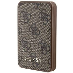Guess Powerbank 15W GUPB5LP4GEGW 5000mAh braun/braun 4G Leder Metall Logo