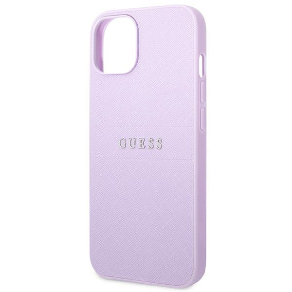 Hülle Guess iPhone 14 Plus 6,7" lila/violett Saffiano Armband