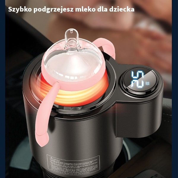 Ohřívač nápojů USAMS do auta černý