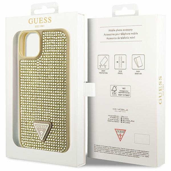 Cover Guess GUHCP14MHDGTPD iPhone 14 Plus 6,7" oro/oro durocase Triangolo con strass Case