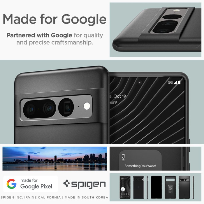 Spigen Thin Fit GOOGLE PIXEL 7 PRO Funda NEGRO