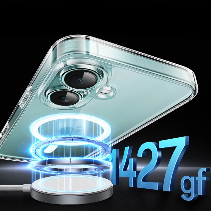 Etui magnetyczne Clear iPhone 16 (przezroczyste)