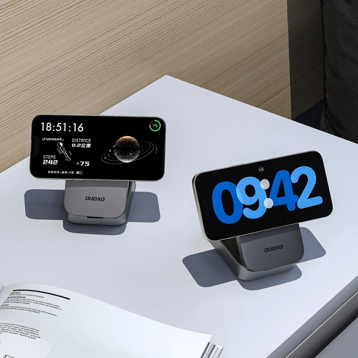Stacja ładująca 3 w 1 Dudao A11 Max 15W indukcyjna kompatybilna z MagSafe - szara