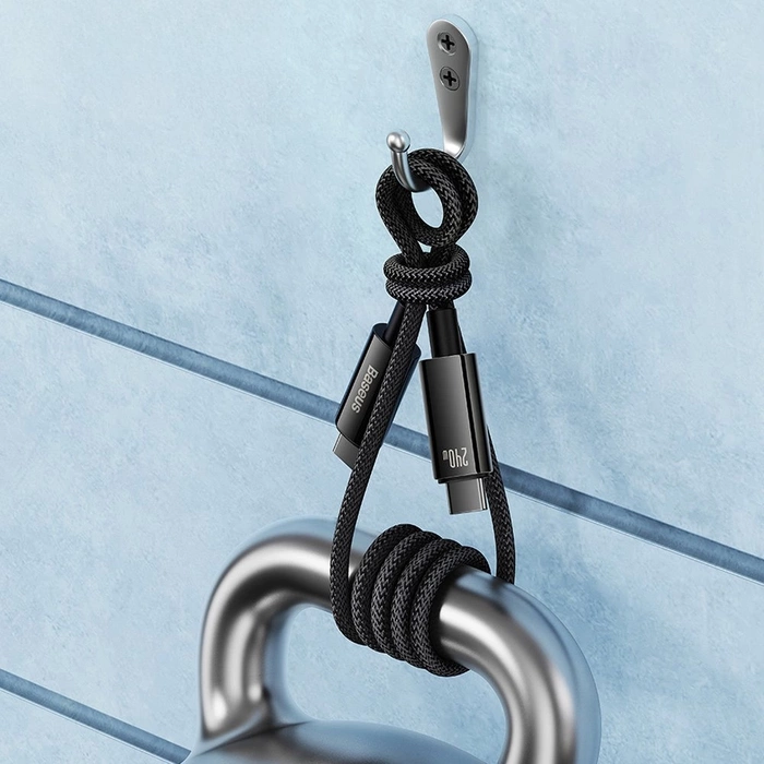 Câble USB C - USB C 480Mb/s 240W 1m Baseus Tungsten Or CAWJ040101 - noir