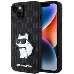 Hülle Karl Lagerfeld KLHCP14MSAKHPCK iPhone 14 Plus 6,7" schwarz/schwarz Saffiano Monogram Choupette Case