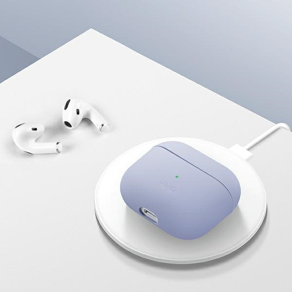 Uniq Hülle Lino AirPods 3. Gen. Silikon lavendel / lavendel
