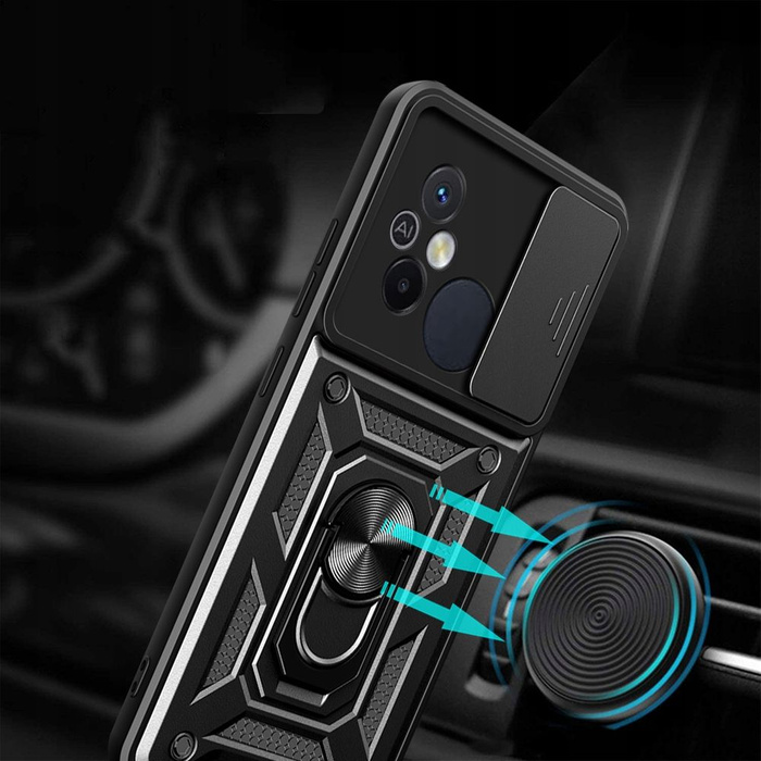 Case Tech-protect Camshield Pro Xiaomi Redmi 12C Black Case