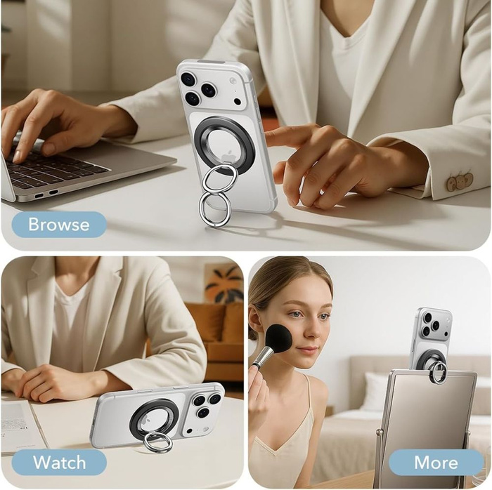 ESR MagNETIC 360 HALOLOCK MagSafe TELEFONRING SCHWARZ