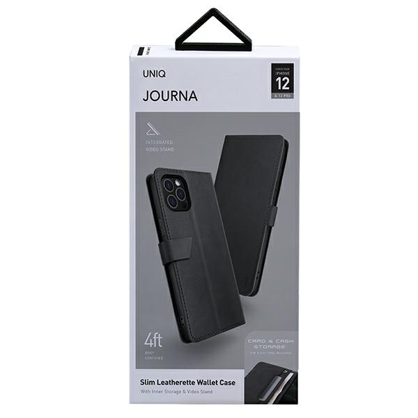 Funda Uniq libro Journa iPhone 12/12 Pro 6.1&quot; gris/gris oscuro