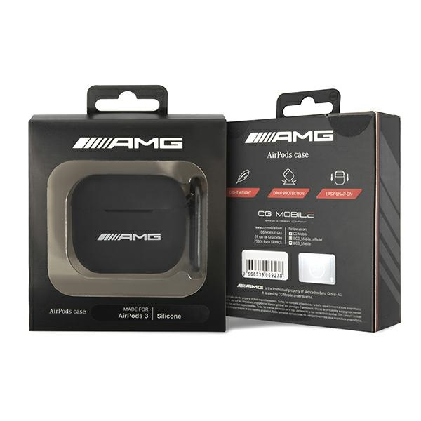 AMG AMA3RBK AirPods 3 cover black/black Silicone Big Logo