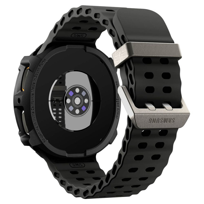 FUNDA SPIGEN SAMSUNG GALAXY WATCH 8 44 MM RUGGED ARMOR MATE NEGRO