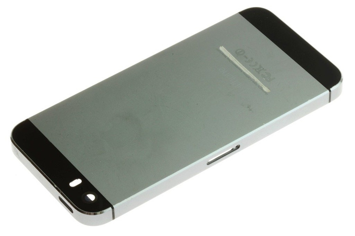 Funda de cuerpo de solapa APPLE  5S Gris espacial con defecto