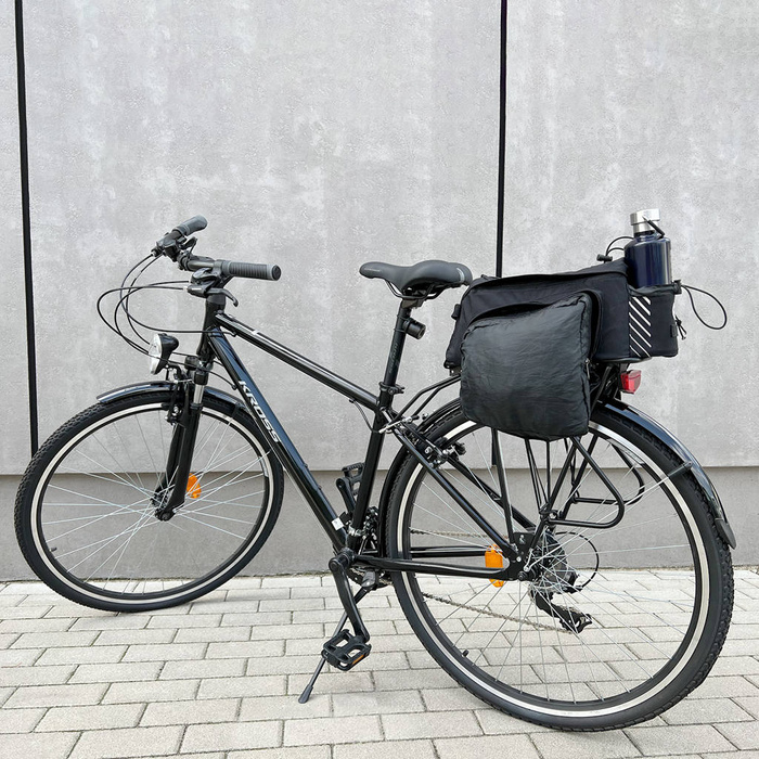 Sac porte-vélo Wozinsky avec bandoulière 9l (habillage pluie inclus) noir (WBB22BK)