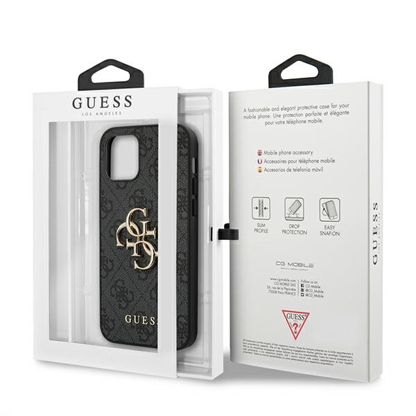  GUESS   12 12 Pro 4G Big Metal Logo Hardcase Grey