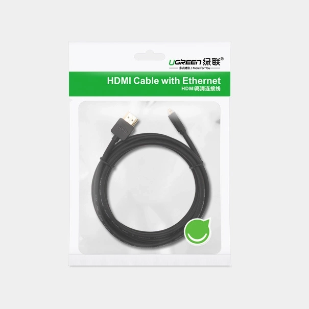 Cavo Ugreen HD127 micro HDMI - HDMI 2.0 1 m - nero