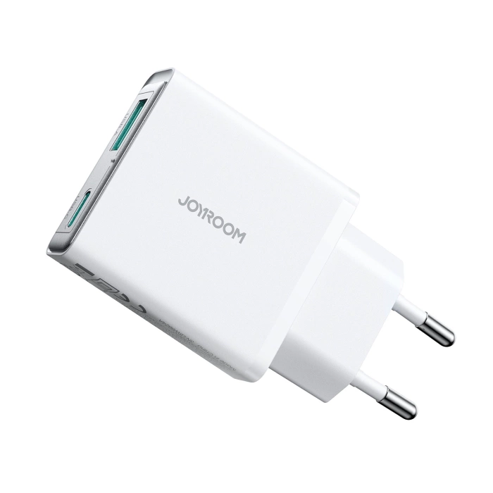 Joyroom JR-TCF14 20W USB-A USB-C Super Slim Wall Charger - White