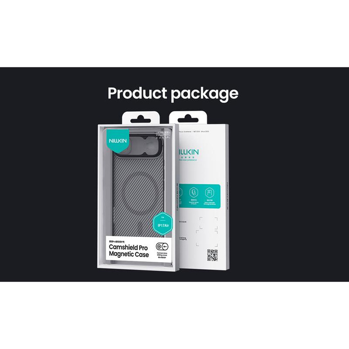 NILLKIN CAMSHIELD PRO MAGNETIC IPHONE 17 AIR PRZEŹROCZYSTY CZARNY