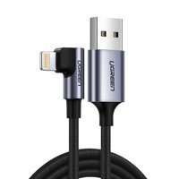 Cavo USB Ugreen ad angolo retto - Lightning MFI 1m 2,4A nero (60521)
