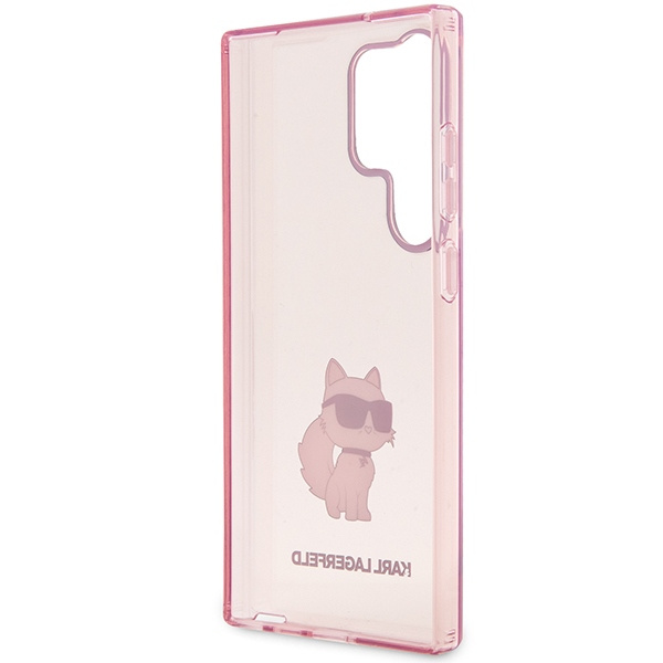 Cover Karl Lagerfeld Klhcs23lhnchtcp S23 Ultra S918 rosa/rosacase Ikonik Choupette Case