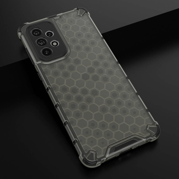 Funda blindada Honeycomb con marco de gel para Samsung Galaxy A73 negra